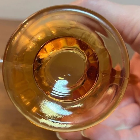 Vintage Amber Depression Glass Creamer - Picture 3 of 6